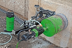 Использование двигателя алмазного бурения Eibenstock EBM 352/3