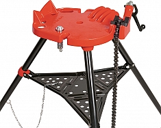 Конструкция универсального складного трубного верстака-треноги с цепными тисками Remmers Tristand 1/8-6 Конструкция универсального складного трубного верстака-треноги с цепными тисками Remmers Tristand 1/8-6