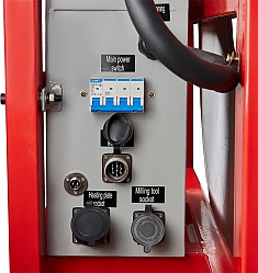 Разъемы электрощита гидравлического стыкового сварочного аппарата для пнд труб Gas Fusion Red-800 Разъемы электрощита гидравлического стыкового сварочного аппарата для пнд труб Gas Fusion Red-800